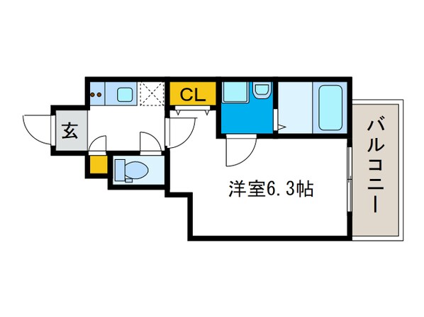 エスリード大阪ドームシティの物件間取画像